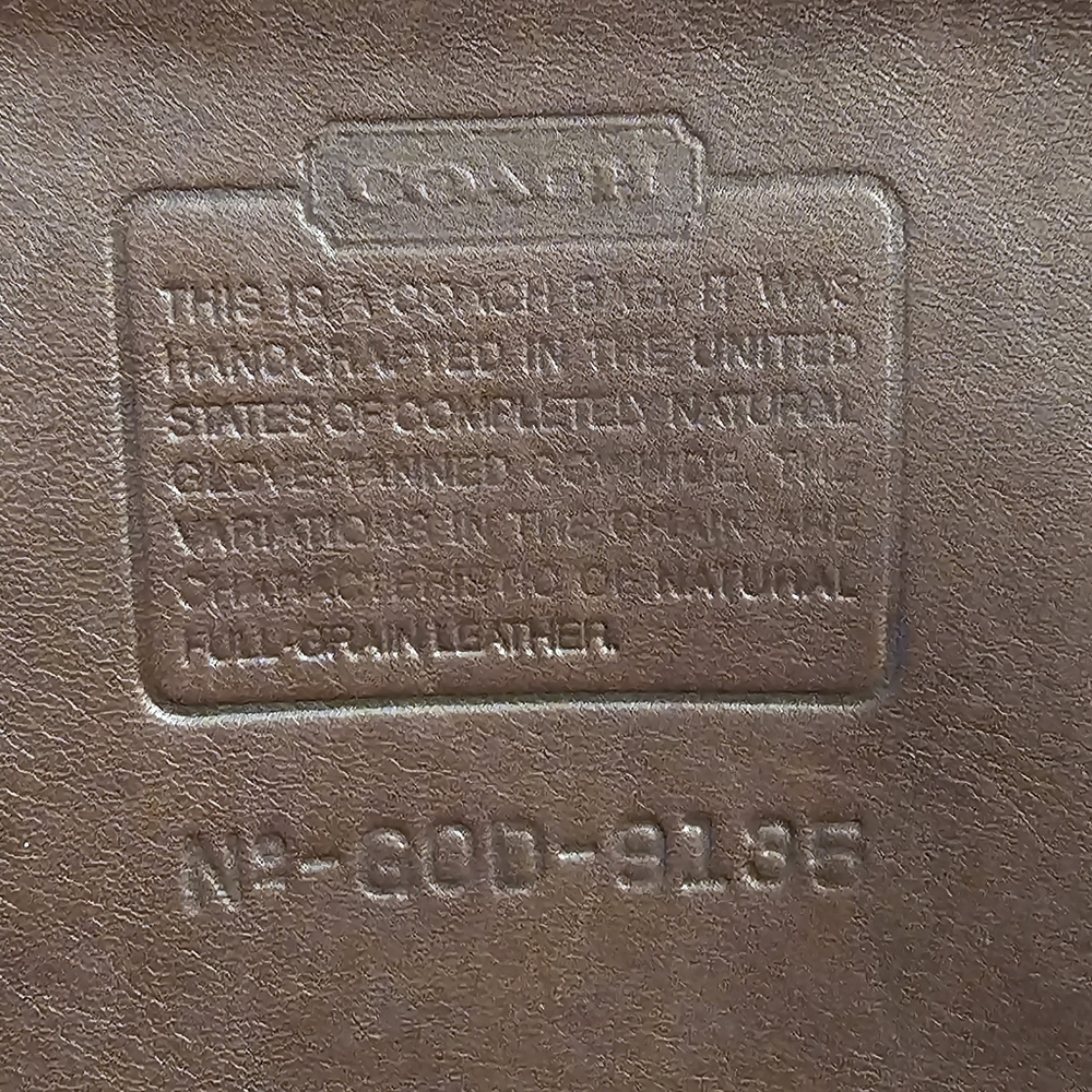 Coach Vintage Slim Hippie Flap Saddle Bag Brown 80D-9135 - Picture 3 of 14